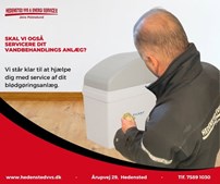 Hedensted VVS Service anbefaler service på dit blødgøringsanlæg