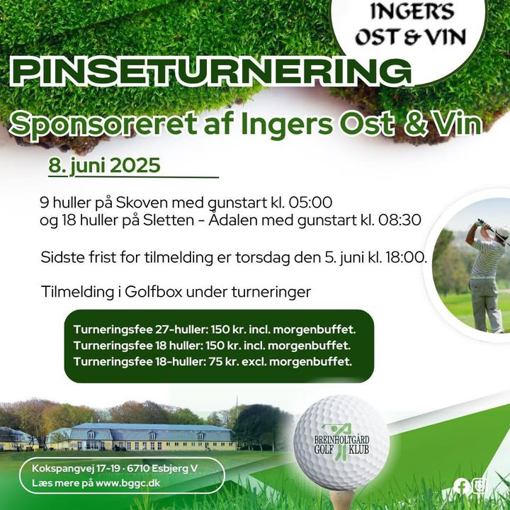 Breinholtgård Golf Klub inviterer til årets pinseturnering