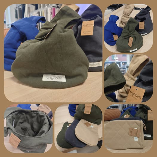 Nye recycled brødkurve og matchende grillhandsker hos Gardin & Interiør Huset - Michaels Gardinbus