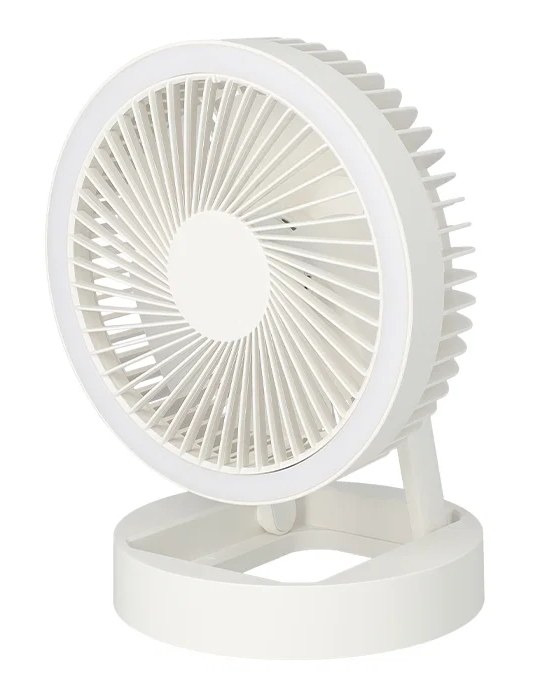 Brønderslev Caravan & Trailer Center tilbyder genopladelig ventilator med lys til 399 kr