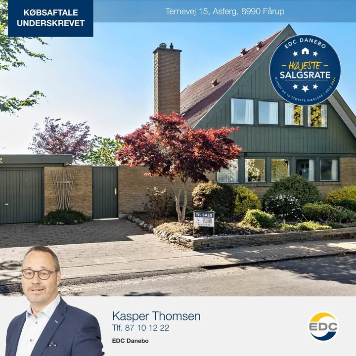 EDC Danebo annoncerer underskrevet købsaftale for villa på Ternevej 15 i Asferg