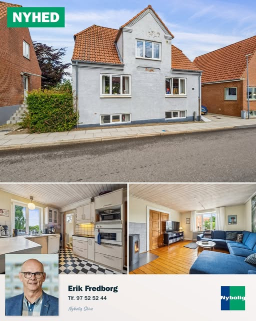 Nybolig Skive I/S fremhæver stor byvilla tæt på Skive centrum