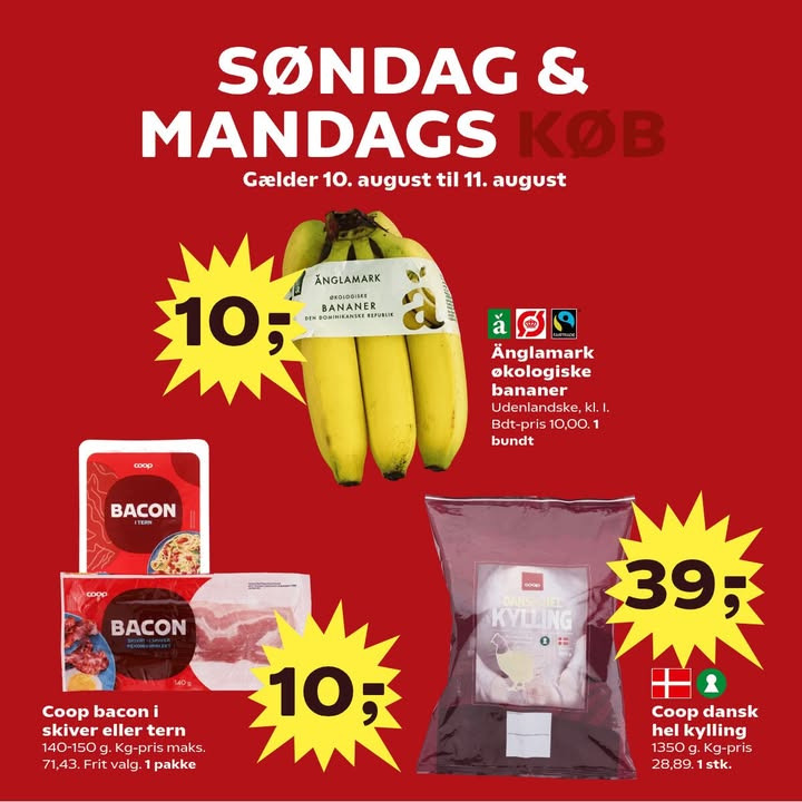 Superbrugsen Dronninglund præsenterer tilbud til søndags- og mandagskøb