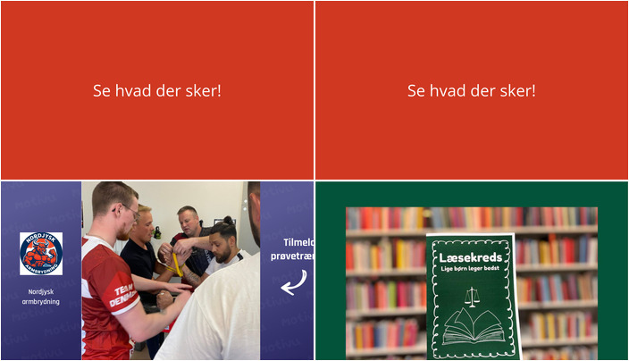 Spændende aktiviteter i Støvring: Armbrydning og læsekreds på programmet