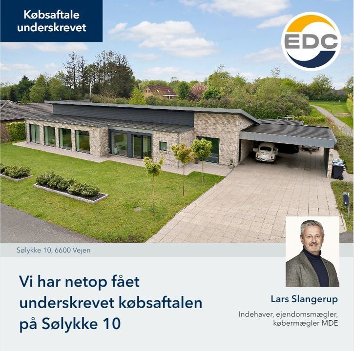 EDC Vejen underskriver købsaftale på Sølykke 10, Andst - lad os hjælpe dig med din bolighandel