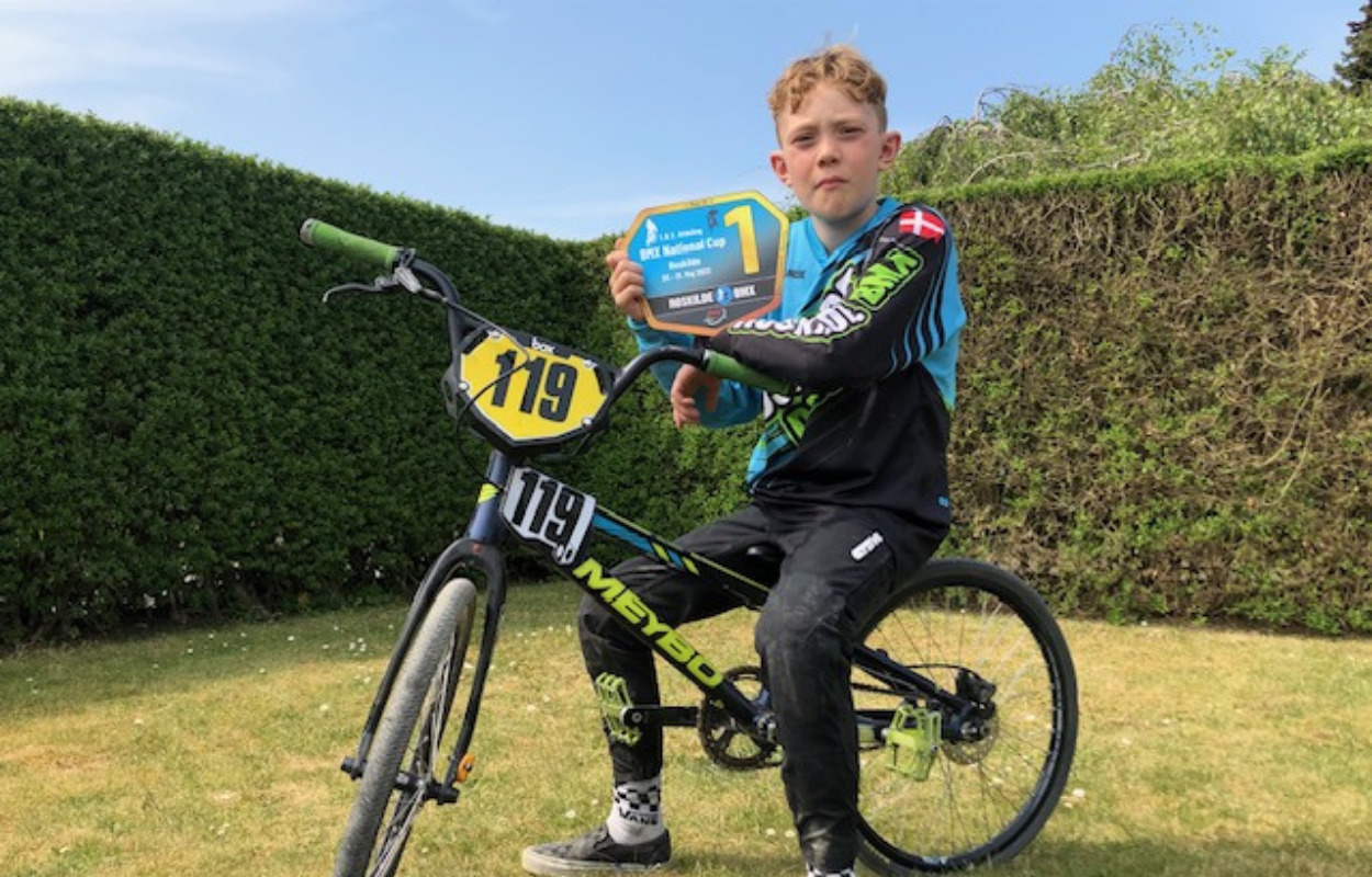 9-årige Christian fra Vallensvæk er Danmarksmester i BMX og på vej mod større bedrifter