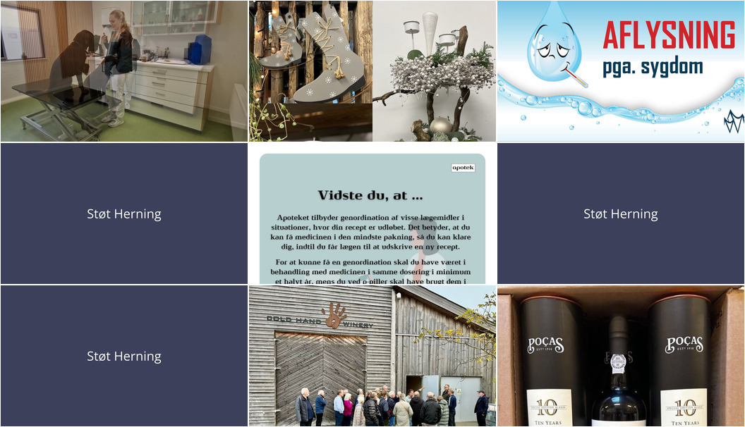 Nyt fra Herning Svømmehal, SUPERBRUGSEN HAMMERUM, Dyrehospitalet Heden ApS og 3 andre