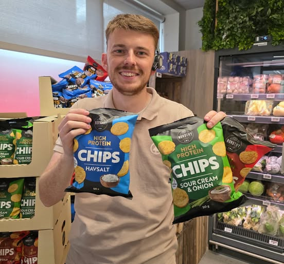 SPAR Skejby sælger Nordthy High Protein Chips til 10 kr. pr. pose