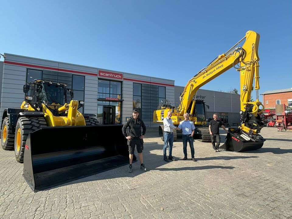 Nye maskiner leveret til Midtjysk Albyg af Scantruck A/S