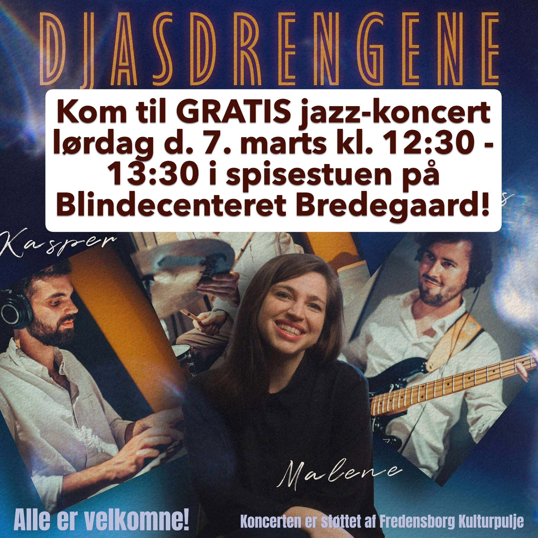Gratis jazzkoncert på Blindecenter Bredegaard