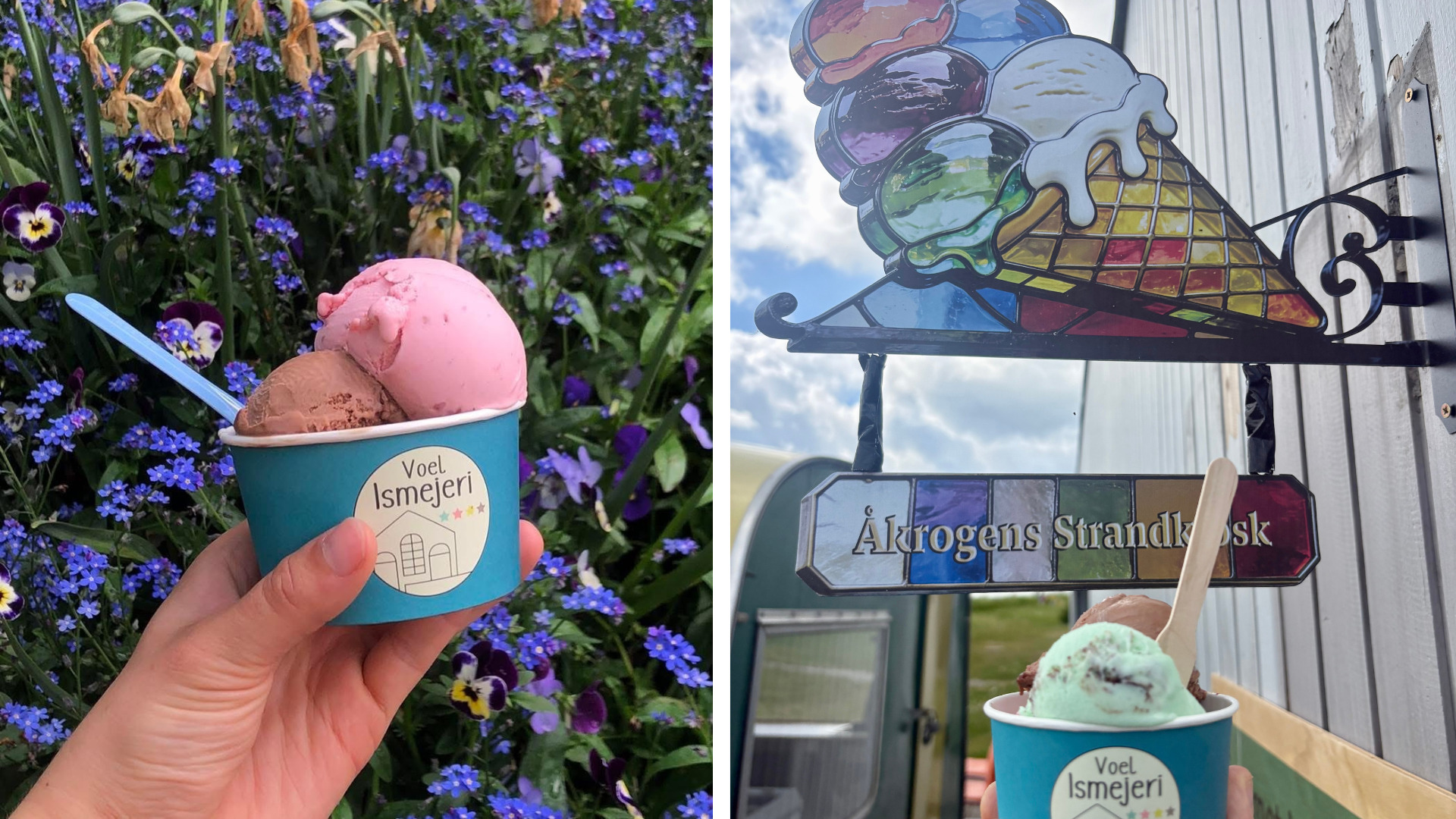 Åkrogens Strandkiosk byder på gourmet-is, god kaffe og strandstemning