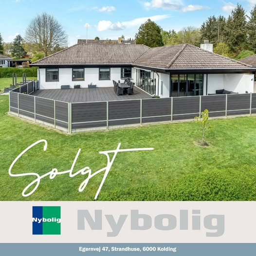 Nybolig Kolding fejrer salg af bolig på Egernvej 47, Kolding