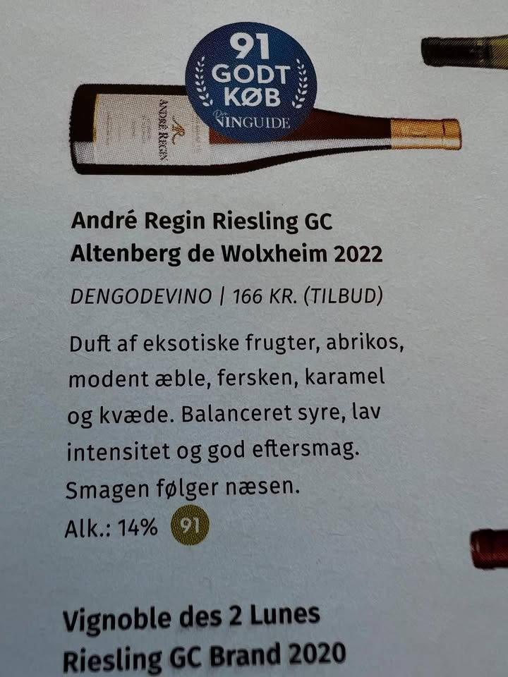 Den gode vino fejrer anerkendelse af Alsace Grand Cru Riesling med juli-tilbud