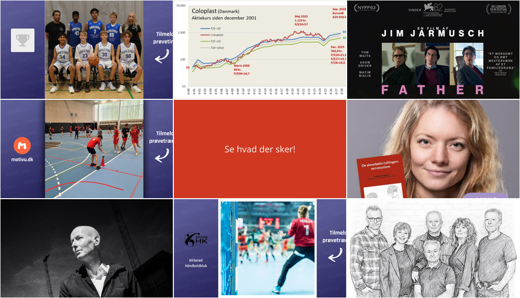 Spændende aktiviteter i Birkerød i den kommende uge - fra sport og musik til film og foredrag