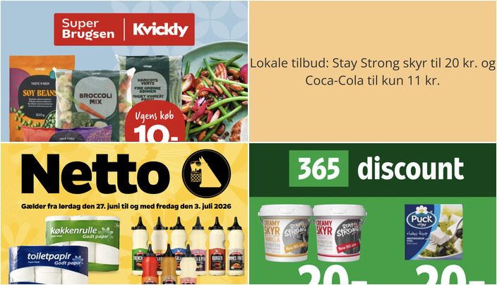 Lokale tilbud: Stay Strong skyr til 20 kr. og Coca-Cola til kun 11 kr.