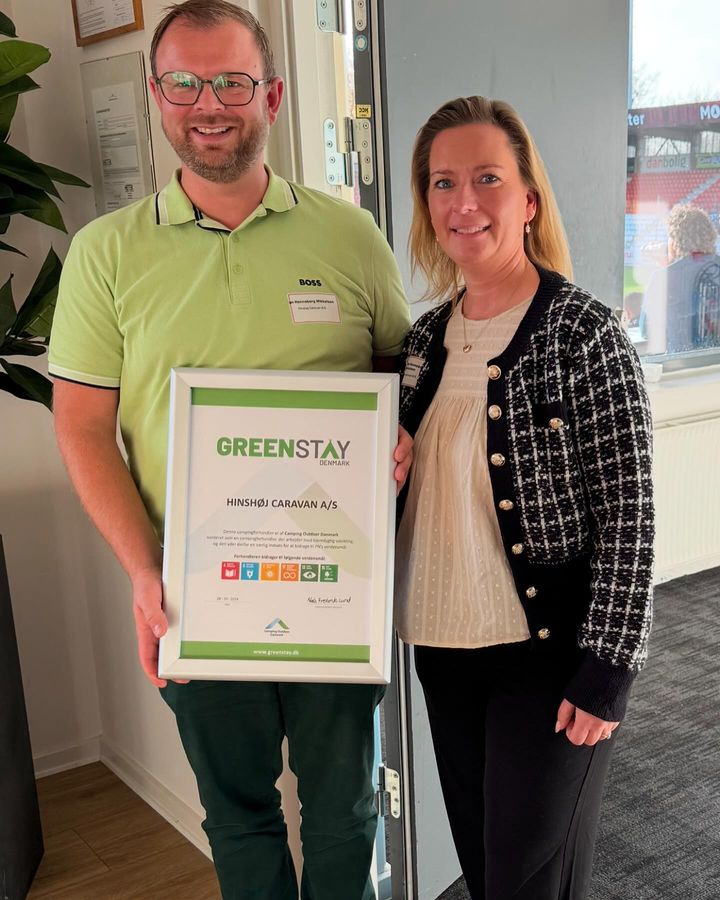 Hinshøj Carvan annoncerer stolt optagelse i Greenstay Danmark