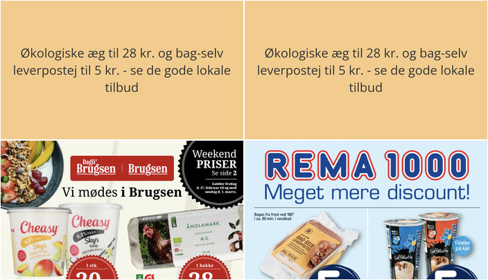 Økologiske æg til 28 kr. og bag-selv leverpostej til 5 kr. - se de gode lokale tilbud