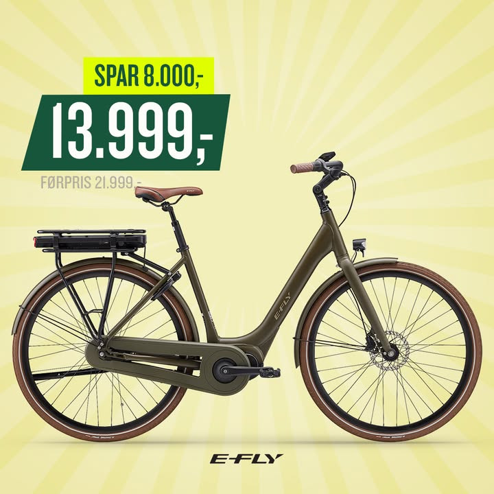 Specialisten v/Jonas Stokbro Thomsen tilbyder store besparelser på elcykler fra E-Fly