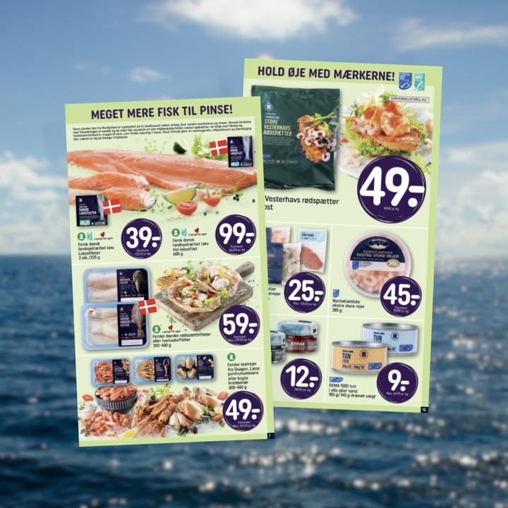 Rema1000 Gærumvej fremhæver dansk fisk på World Ocean Day