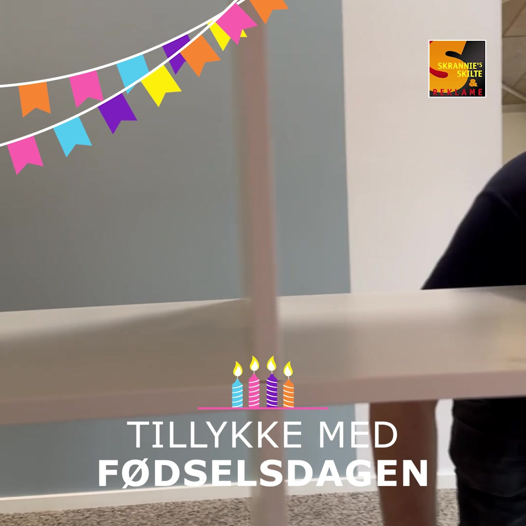 Skrannies Skilte & Reklame ApS fejrer Thomas' fødselsdag med musik og latter i dag