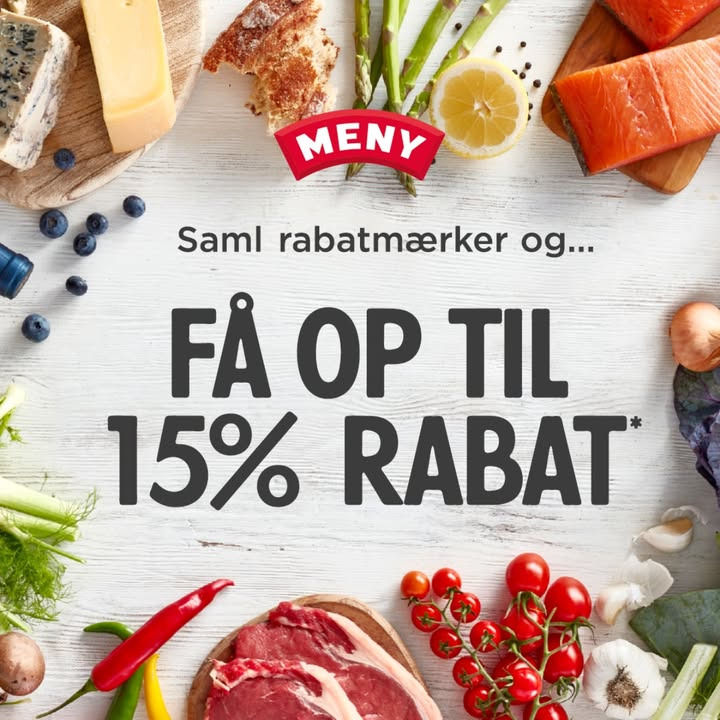 Saml og indløs rabatmærker hos Meny Randers i november