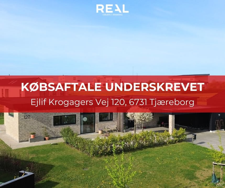 Købsaftale underskrevet for villa i Tjæreborg af RealMæglerne Esbjerg og Bramming