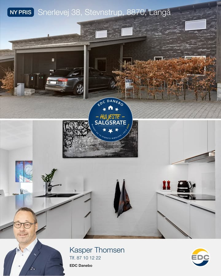 EDC DANEBO tilbyder rækkehus i Stevnstrup til ny skarp pris