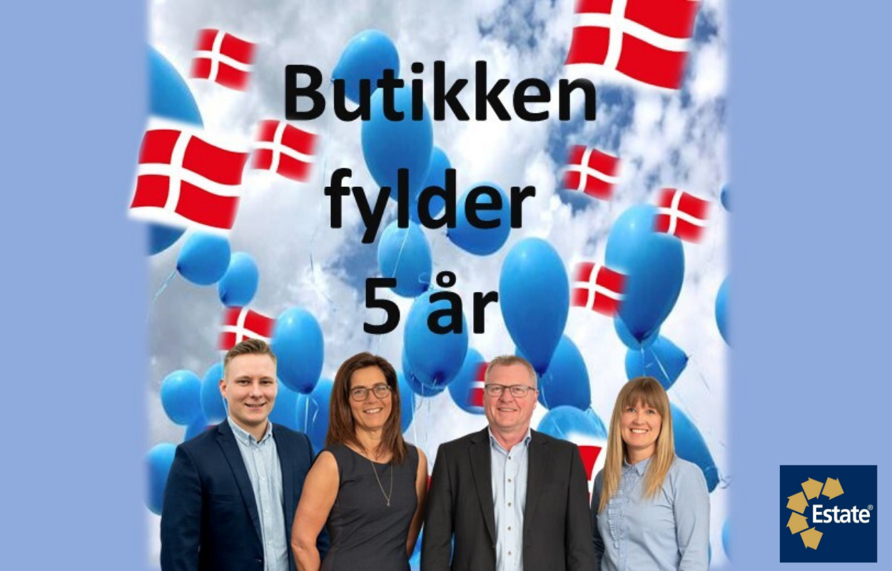 Estate Horsens fylder 5 år og du er velkommen