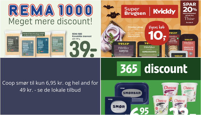 Coop smør til kun 6,95 kr. og hel and for 49 kr. - se de lokale tilbud