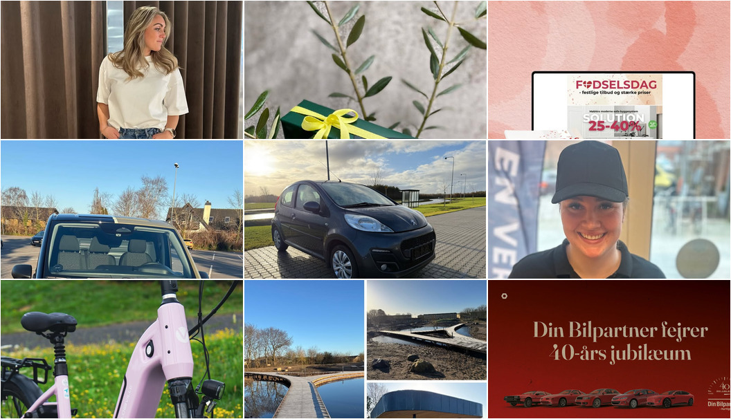 Nyt fra Florist Pernille DB, Møblér med Kumo Holstebro, MIN KØBMAND I ASP og 8 andre