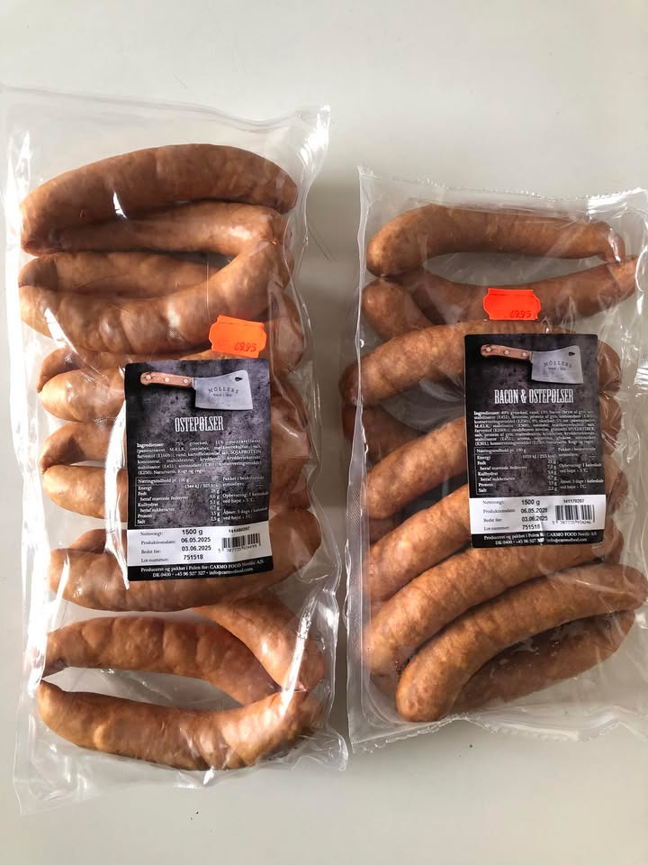 Restparti af ostepølser til spotpris hos Min Købmand Øster Bjerregrav