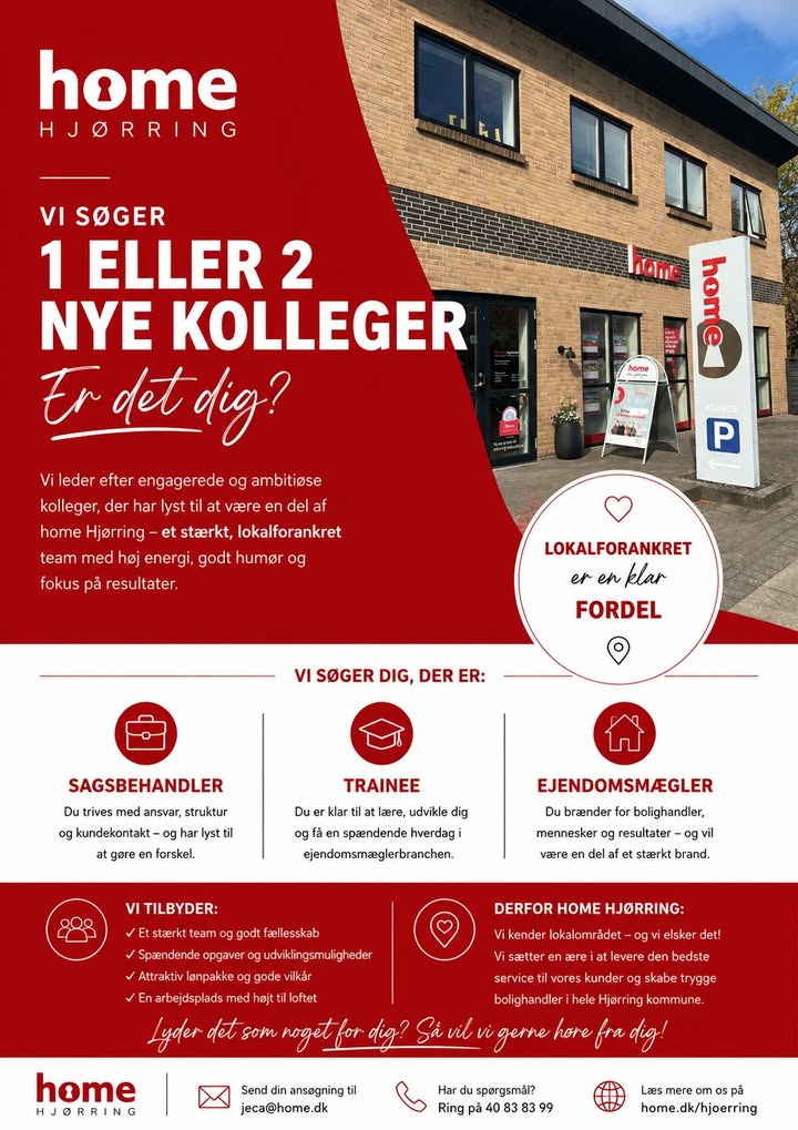 home Hjørring søger 1-2 nye kolleger til lokalforankret team