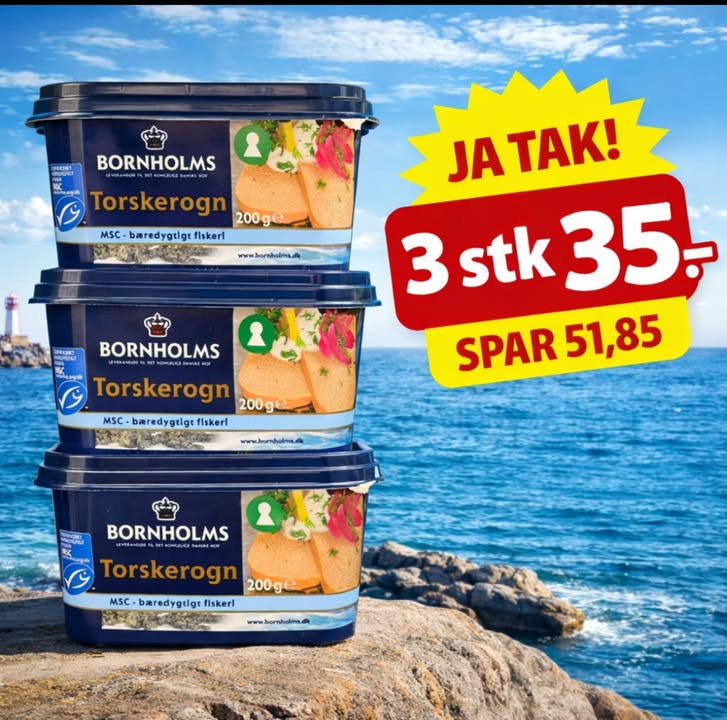 Bornholmsk luksus rogn til kampagnepris hos MENY Hobro