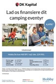 Møllegårdens Camping tilbyder finansiering på Hobby campingvogn med ekstraudstyr