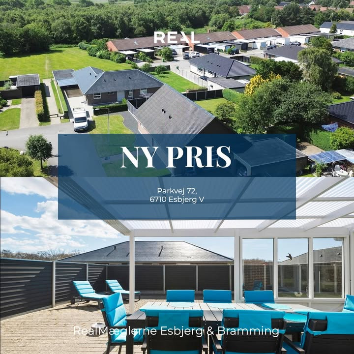 RealMæglerne Esbjerg og Bramming annoncerer prisnedsættelse på villa i Fovrfelt