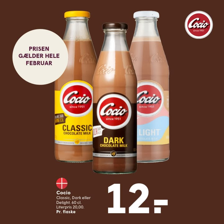 Spar Skallerup A/S: Få Cocio 60 cl. til kun 12 kr. hele februar
