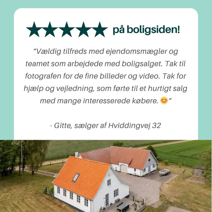 Danbolig Randers fejrer endnu en tilfreds kunde med topvurdering på boligsiden