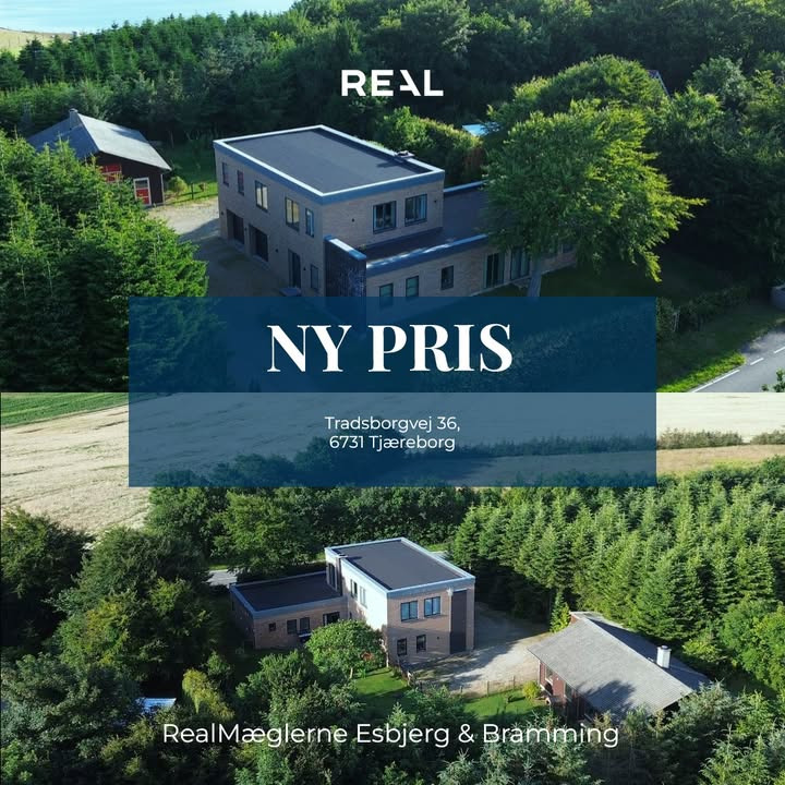 RealMæglerne Esbjerg og Bramming annoncerer nedsat pris på unik funkisvilla i Tjæreborg