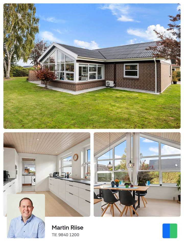 Nybolig Sæby A/S præsenterer velholdt villa i Sæby med nyrenoveret køkken og rummelig garage