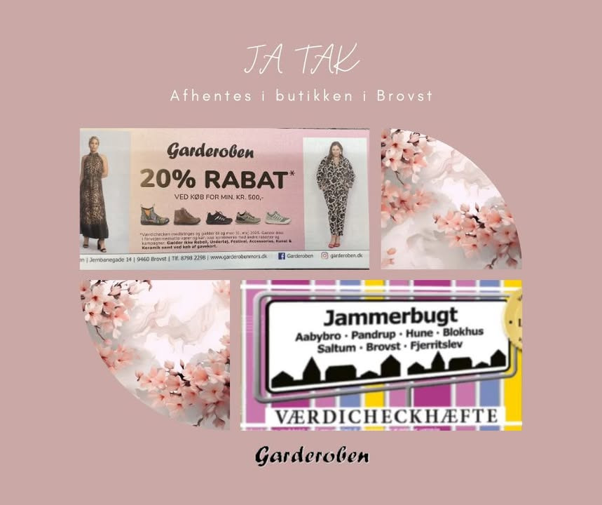 Garderoben tilbyder gratis værdicheckhæfte i Brovst butik