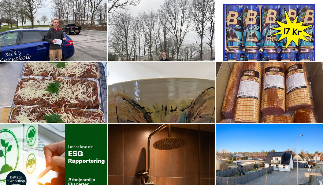 Nyt fra Elling Slagterforretning v/Louise le Fevre Sjøberg Karlsen, Lene`s Køreskole v/Lene Hansen, JOYS PUB og 7 andre