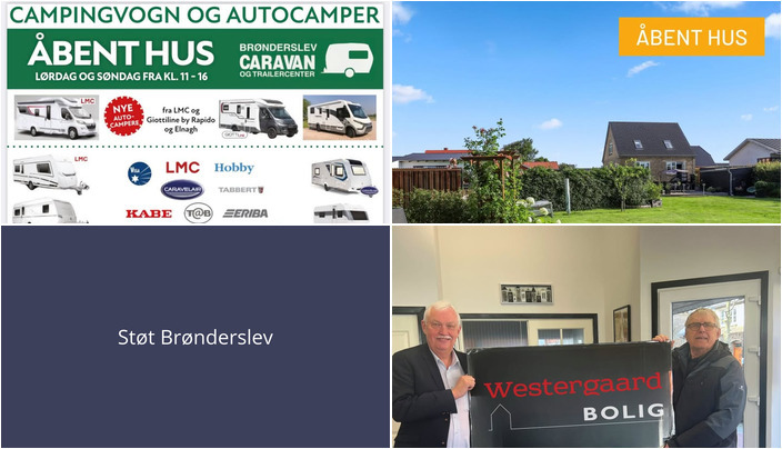 Nyt fra Mæglerhuset Brønderslev, Brønderslev Caravan & Trailer Center  og WESTERGAARD BOLIG