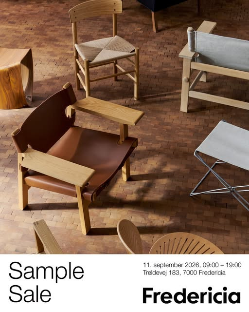 Lagersalg.com har Fredericia Furniture sample sale med dansk møbeldesign