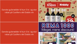 Danske gulerødder til kun 5 kr. og stor rabat på Casillero del Diablo vin
