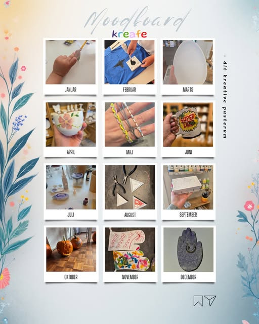 Kreafe præsenterer moodboard for 2026 fyldt med kreative pusterum og personlige gaver året rundt
