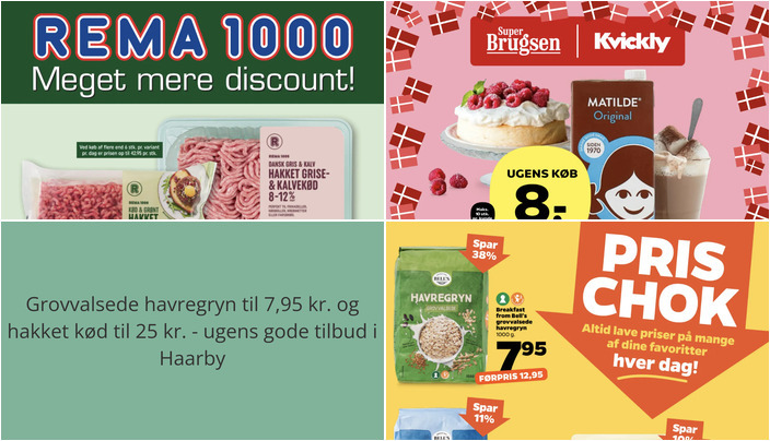 Grovvalsede havregryn til 7,95 kr. og hakket kød til 25 kr. - ugens gode tilbud i Haarby