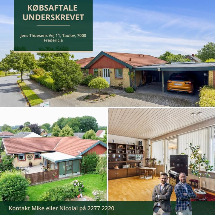 Ejendomsmægler Mike Andersen sælger hus på Jens Thuesens Vej 11 efter 16 dage