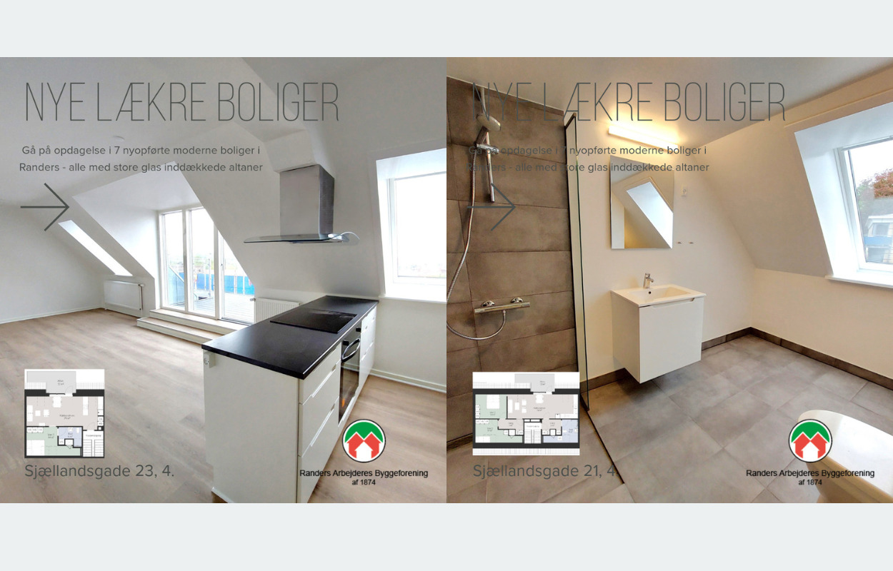 Nye lækre boliger i Randers - Klar til udlejning