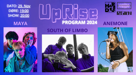 Oplev en musikalsk aften med South of Limbo, ANEMONE og MAYA i Svendborg