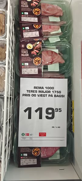 Rema 1000 Hals fylder kølediskene med grillvarer til skarpe priser